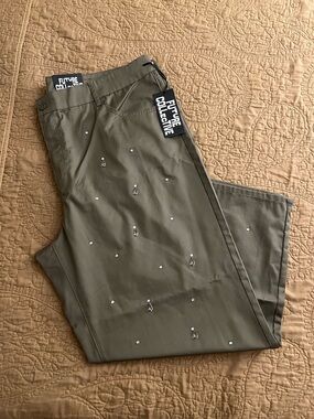 Future Collective Mid Rise Embellished Pants NWT